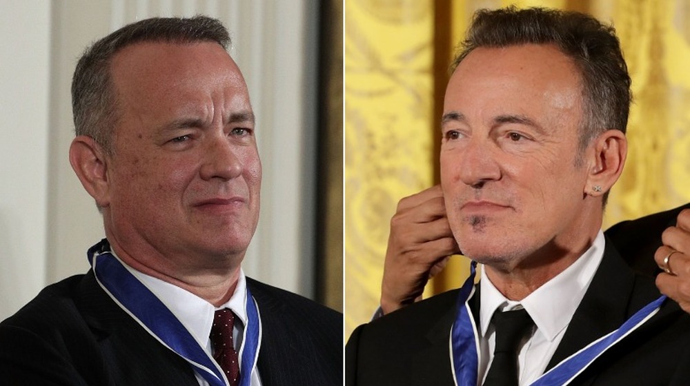 Tom Hanks and Bruce Springsteen receive medals