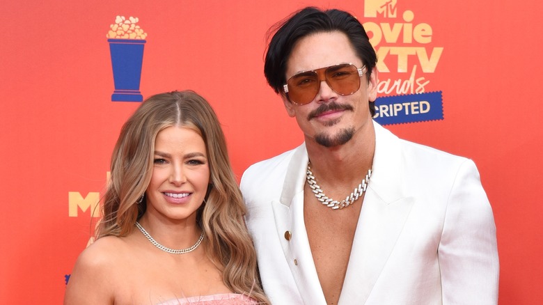 Tom Sandoval posing with Ariana Madix