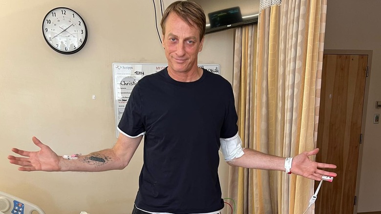 Tony Hawk in the hospital 