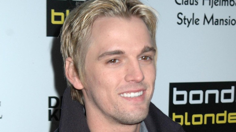 Aaron Carter smiling