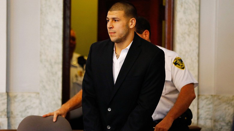 Aaron Hernandez in court