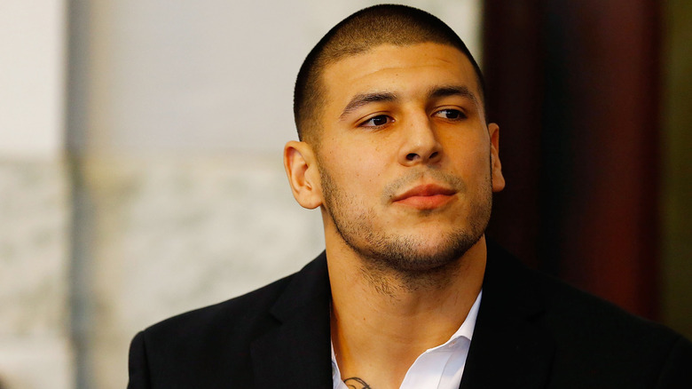 Aaron Hernandez in court