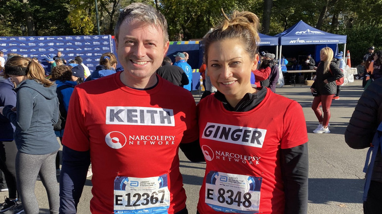 Ginger Zee poses during a 5K for narcolepsy awareness