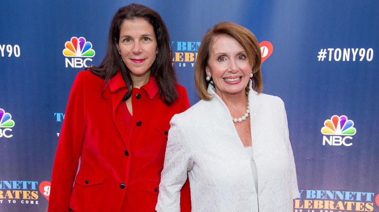 Alexandra Pelosi posing with Nancy Pelosi