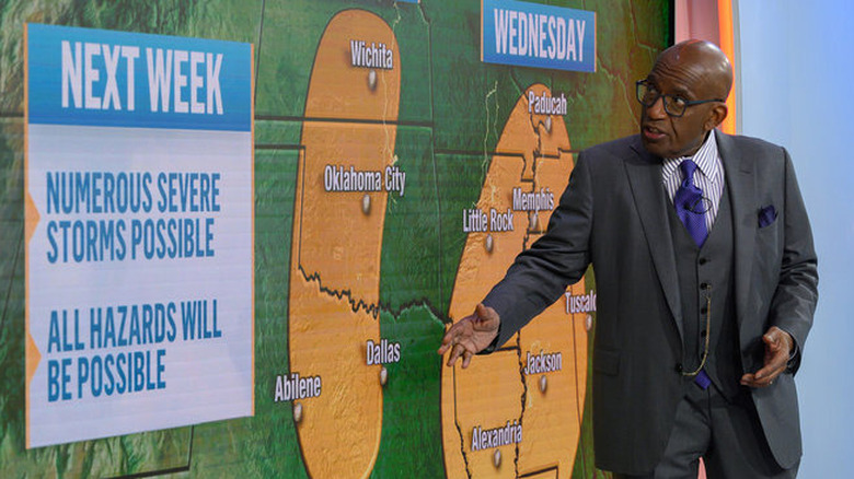 Al Roker reading the weather