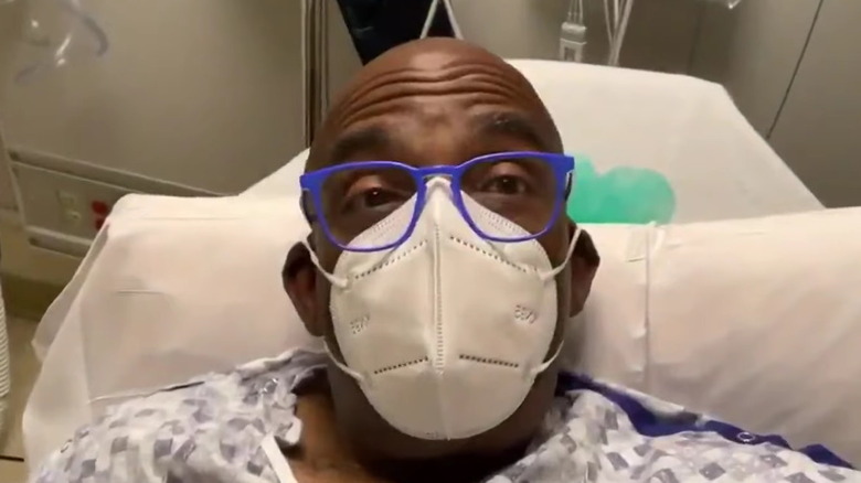 Al Roker in his hospital bed