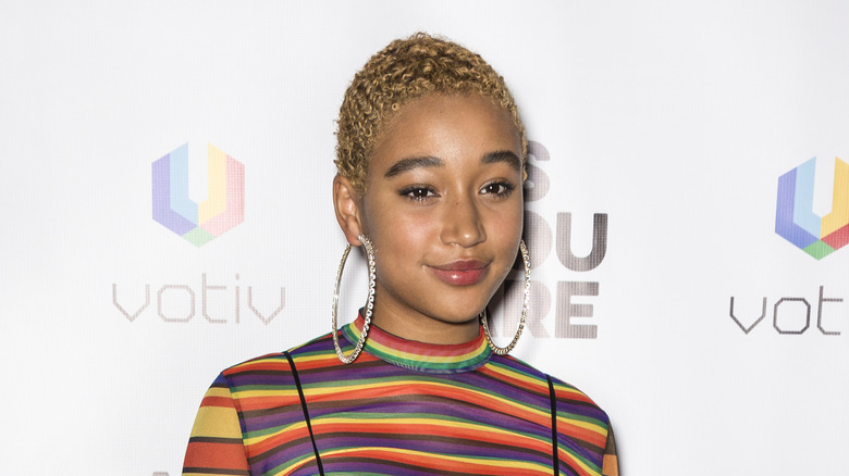 Amandla Stenberg smiling