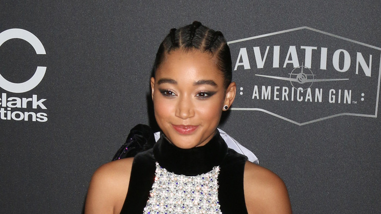 Amandla Stenberg posing