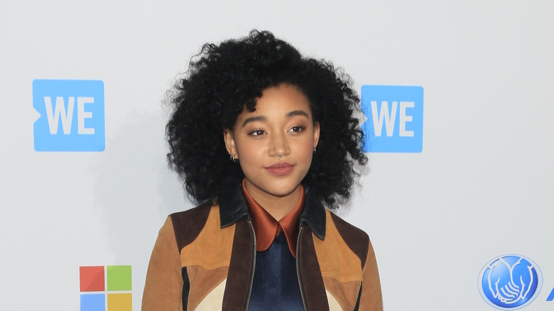 Amandla Stenberg posing