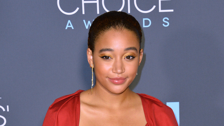 Amandla Stenberg posing