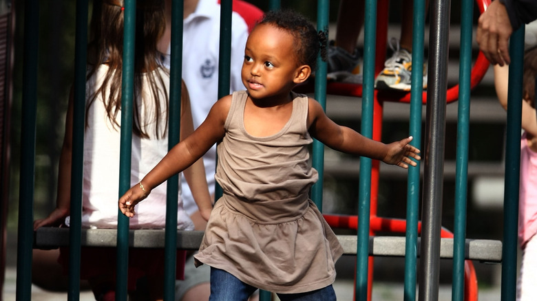 Zahara Jolie-Pitt as a young child