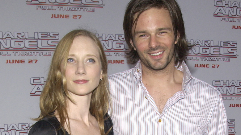 Anne Heche and Coleman Laffoon posing