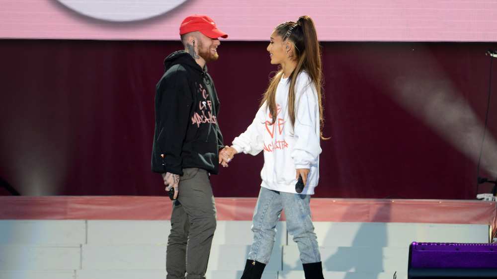 Ariana Grande and Mac Miller at the One Love Manchester concert