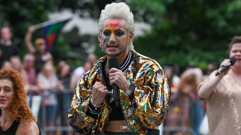 Frankie Grande performing in New York City