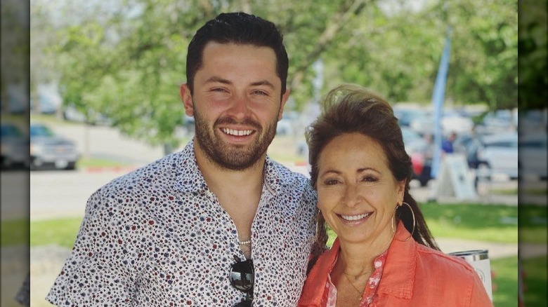 Baker Mayfield and his mom