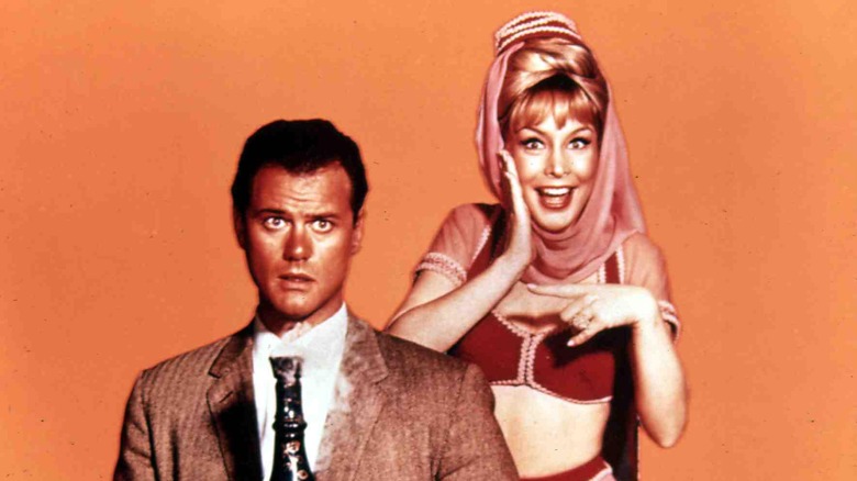 Barbara Eden and Larry Hagman