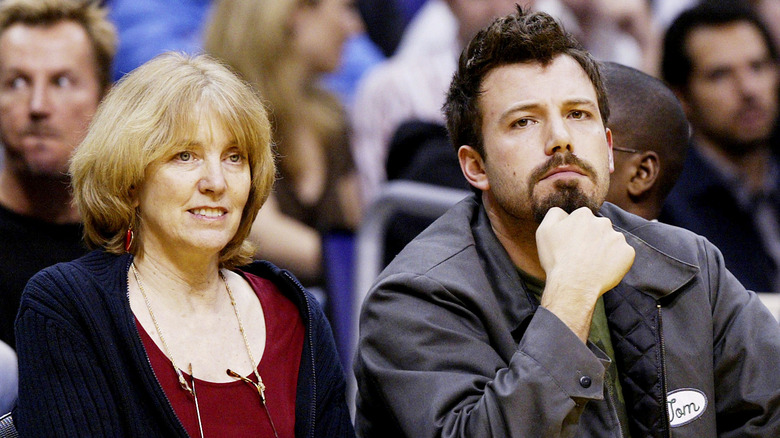 Ben Affleck sitting with his mom 