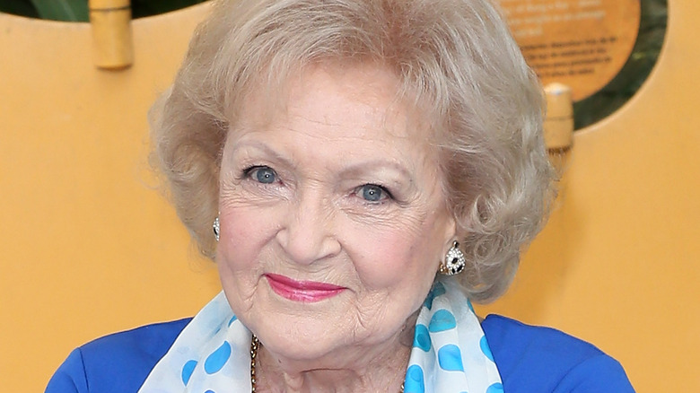 Betty White grinning