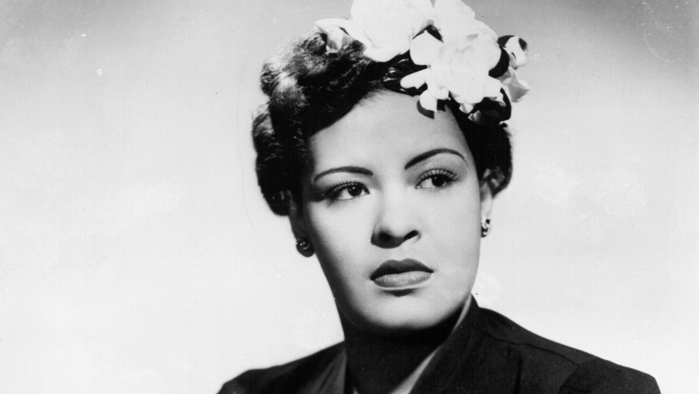 portrait of Billie Holiday looking away