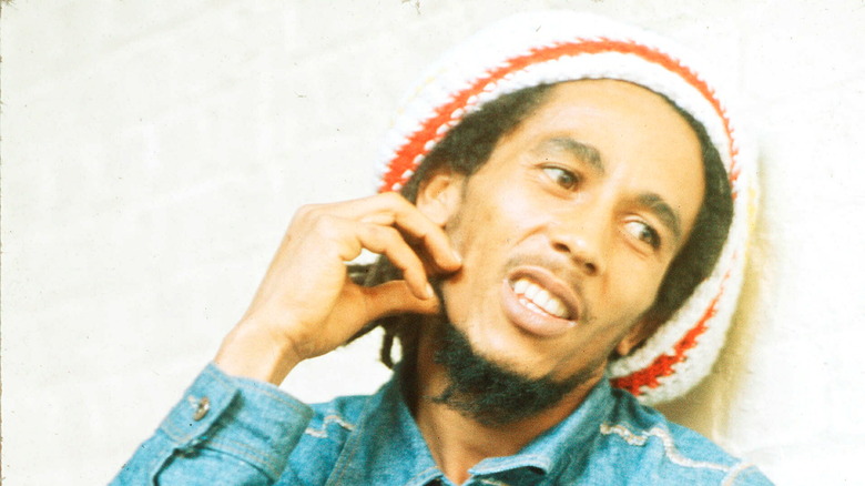Bob Marley wearing hat