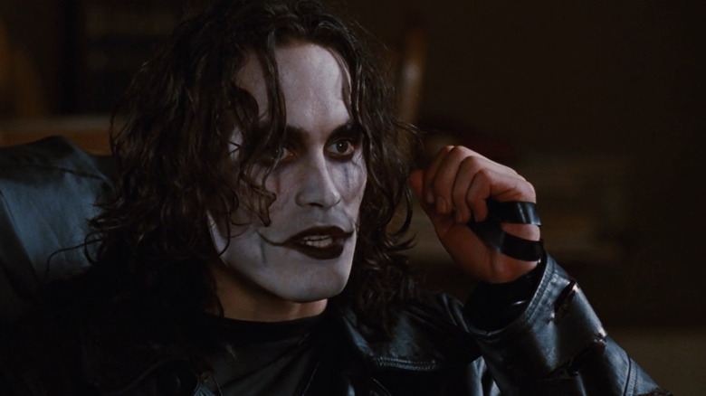 Brandon Lee in The Crow makeup