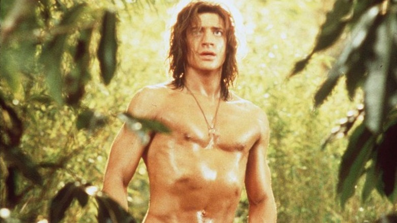 Brendan Fraser shirtless in George of the Jungle