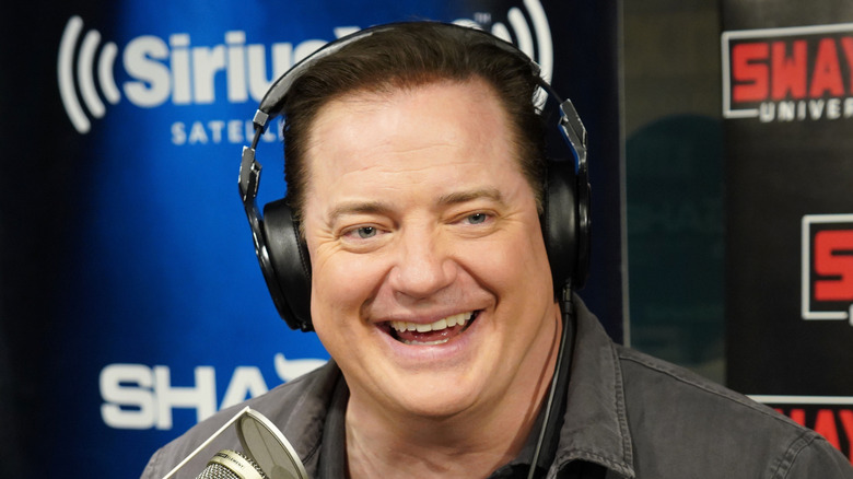 Brendan Fraser laughing