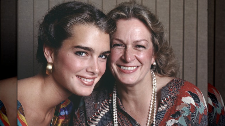 Brooke and Teri Shields smiling