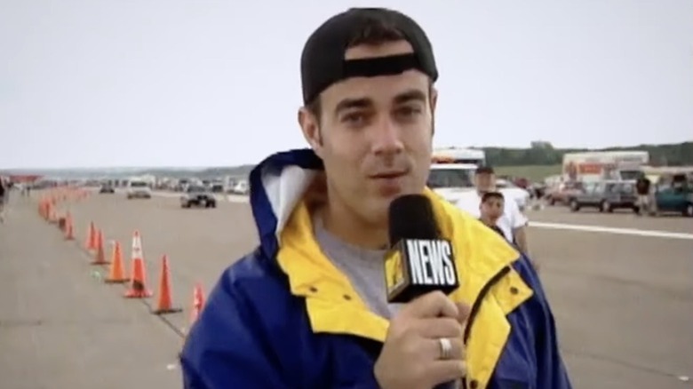 Carson Daly hosts TRL from Woodstock '99