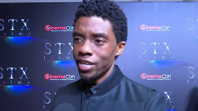 Chadwick Boseman red carpet interview