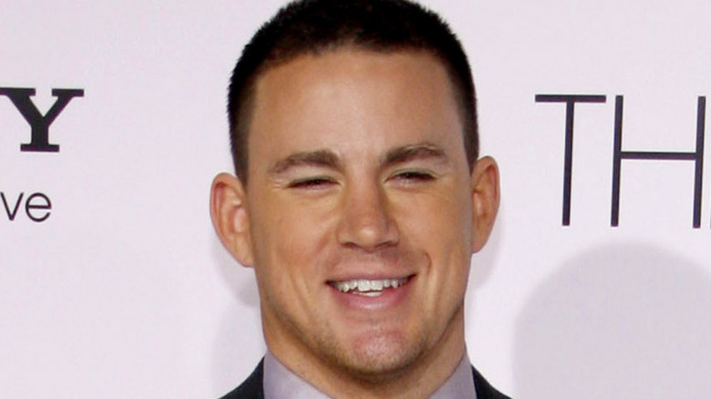 Channing Tatum smiles 