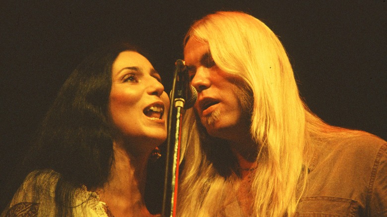 Cher and Gregg Allman singing