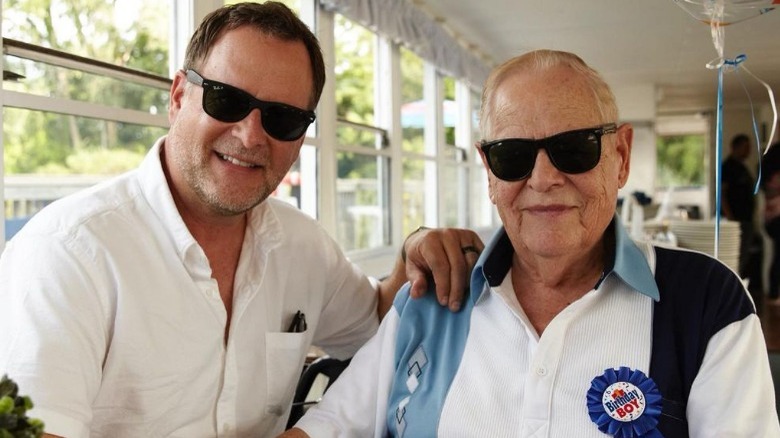 Dave Coulier and his father, David Coulier posing