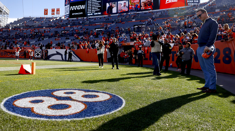 Peyton Manning at the Demaryius Thomas tribute