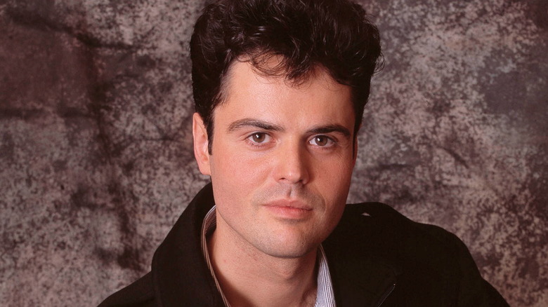 Donny Osmond posing for cameras