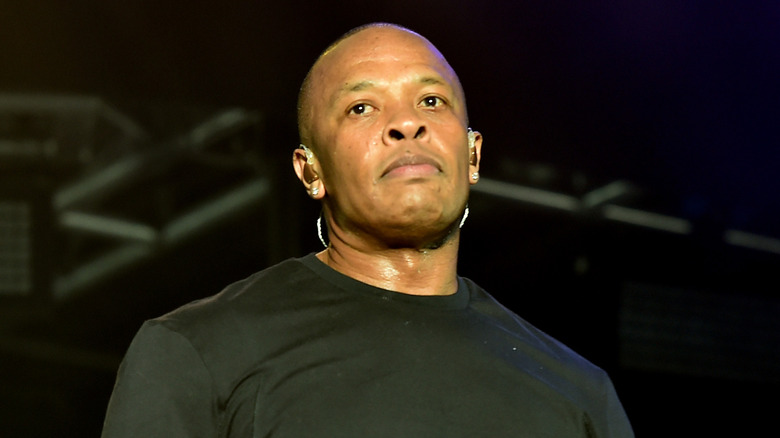 Dr Dre on stage in 2016