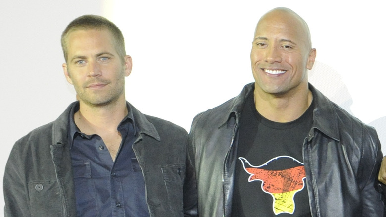 Paul Walker and Dwayne Johnson in 2011