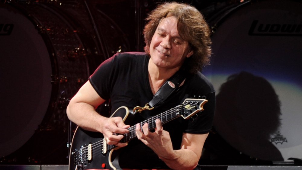 Eddie Van Halen playing guitar in 2012 