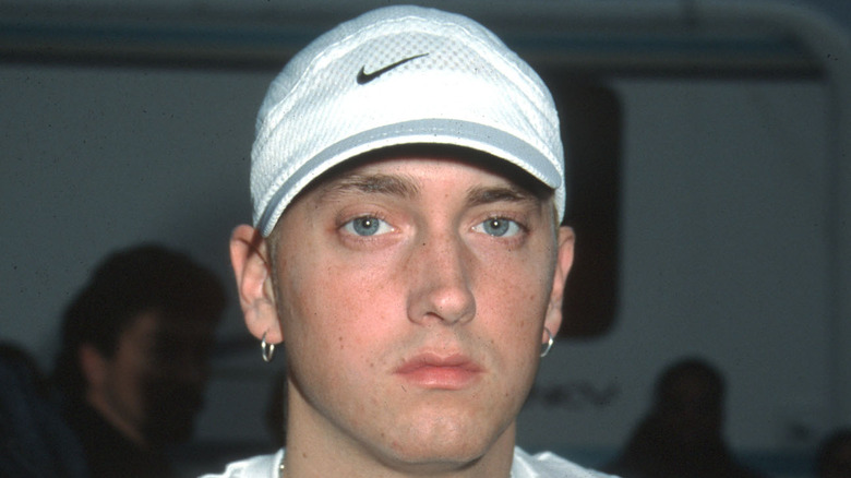 eminem looking serious