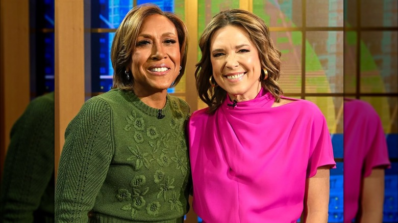 Hannah Storm poses with Robin Roberts