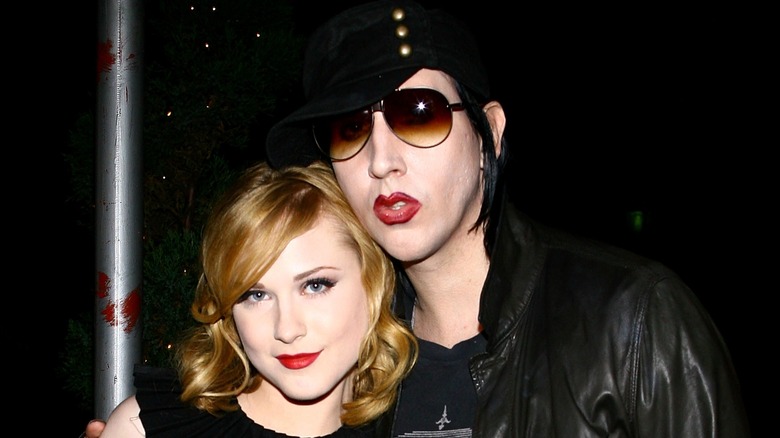 Evan Rachel Wood and Marilyn Manson