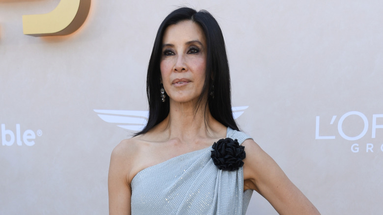 Lisa Ling wearing dress with floral embellishment at the 2024 Inaugural Gold Gala