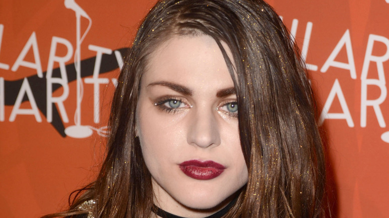 Frances Bean Cobain, looking moody