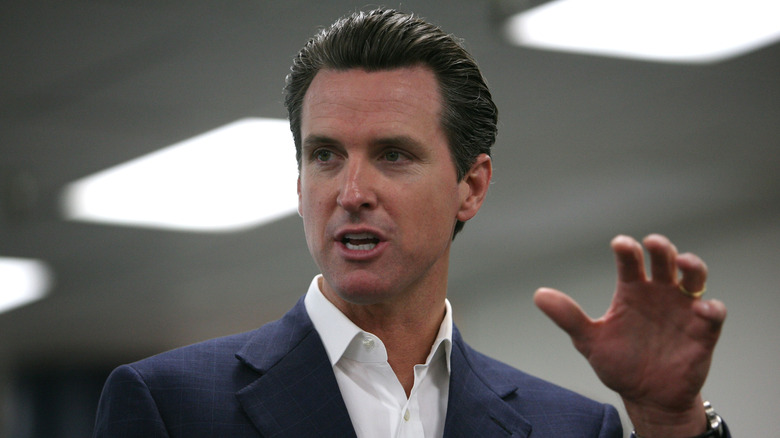 Gavin Newsom speaks in 2009