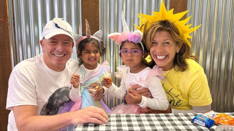 Joel Schiffman, Hope Catherine, Haley Joy, and Hoda Kotb smiling