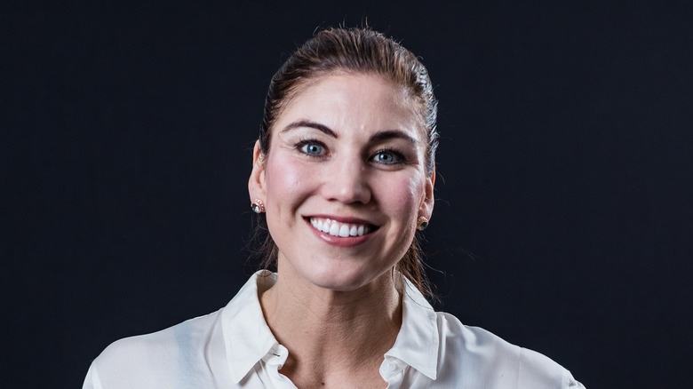 Hope Solo smiles 