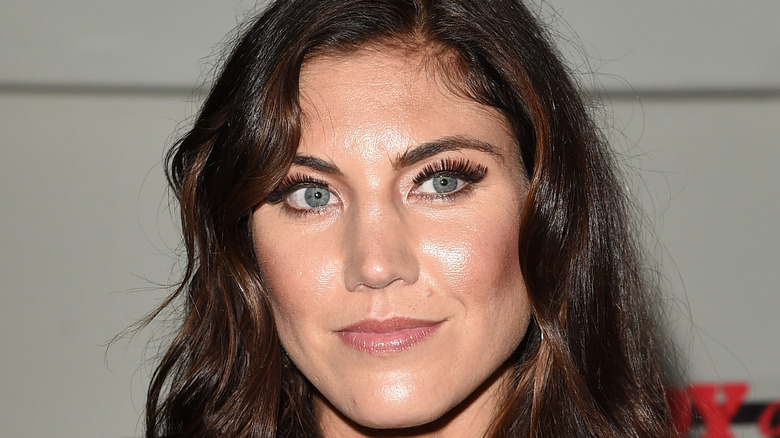 Hope Solo in wavy hair 