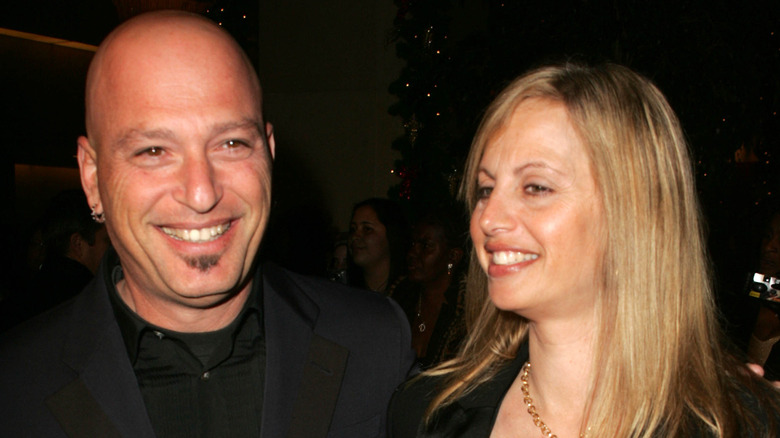 Howie Mandel and wife Terry smiling