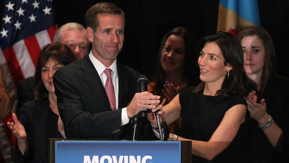 Beau Biden and Hallie Biden at a victory party for Democrats in 2010