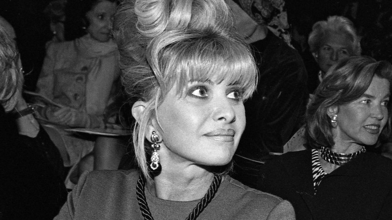 Ivana Trump looking off to the side